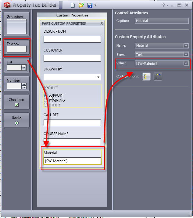 Smart Dropdown Lists in the Property Tab Builder